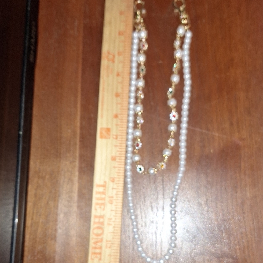 Pearl And Rhinestone Bag Charm - Picture 7 of 7